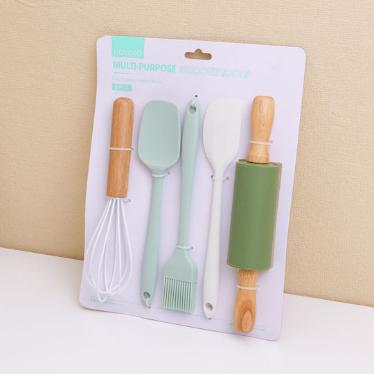 Cooking Utensil Set Made of Silicone 5 Pieces