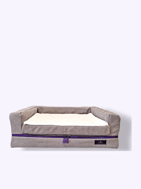 Ανατομικό Κρεβάτι Κατοικίδιων PetBed Memory Foam - Small Elephant Grey Χωρίς Freeze Technology