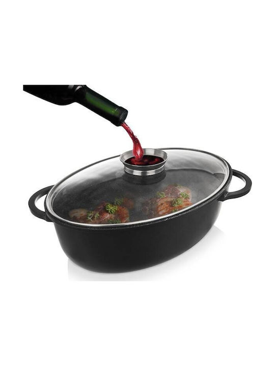 Orion Oval Heat-Resistant Cookware Glass with Lid 45cm 2 Pieces