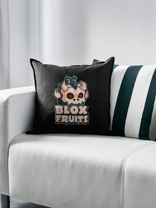 Roblox Blox Fruits Kids Throw Pillow Black 100% Cotton Filling 50x50cm
