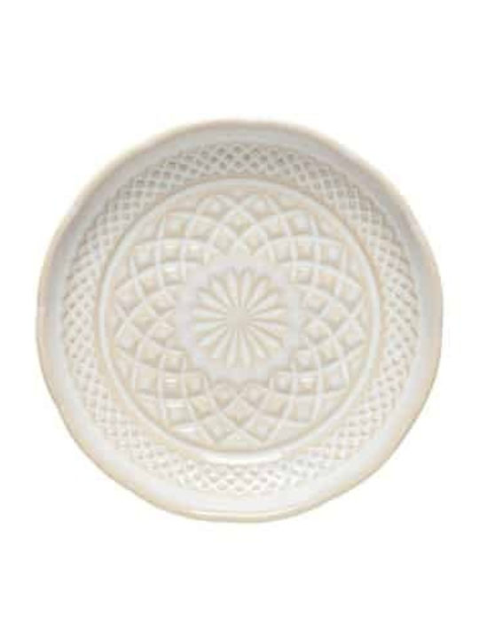 Costa Nova Shallow Ceramic Serving Plate White 15cm STP151 VC7107