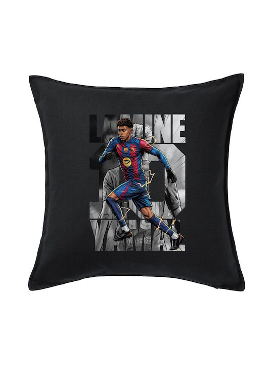 Koupakoupa Koupakoupa Sofa Cushion Lamine Yamal 100% Cotton Black 50x50cm