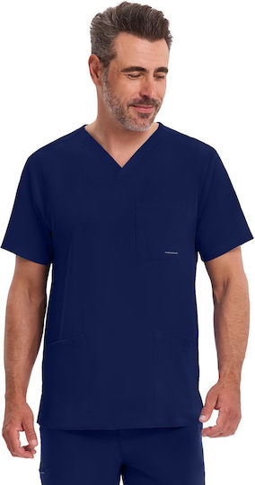 Healing Hands Mathew Male Medical Blouse Navy Blue