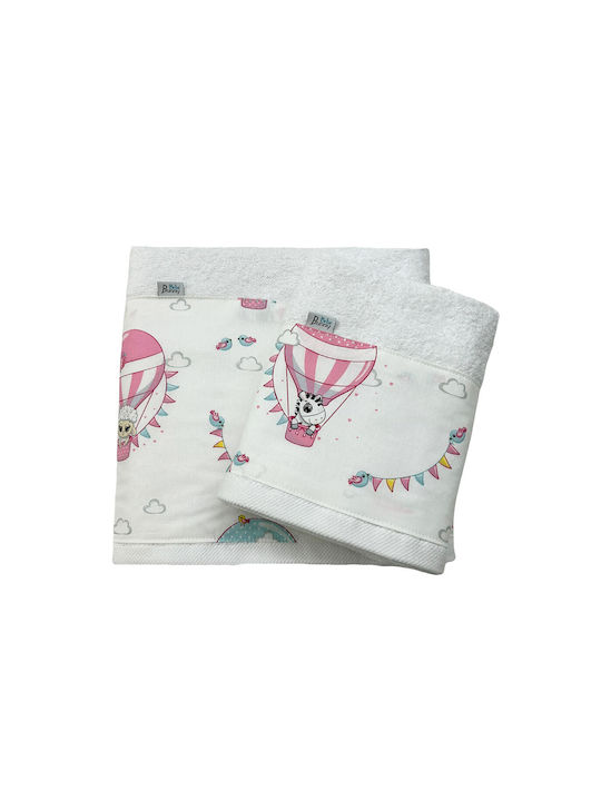 Bunny Bebe Set Babyhandtücher 2 Stück Rosa