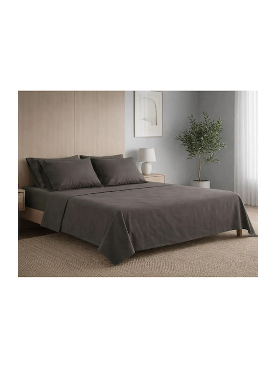 Σετ Σεντόνια King Size με Λάστιχο 180x200+35εκ. 6 (6τμχ)