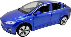 Tesla Model X Blue 1:32 Metal Die-cast Replica Model Functional Doors Hood