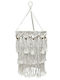 Marhome Lamp Shade Ecru Macrame Weave Cotton Yarn Φ30x50cm 40/kib 20-26028