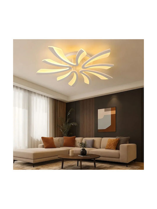 Luminiță De Tavan Montată Albă Modernă LED Cu Cinci Culori 65x15cm