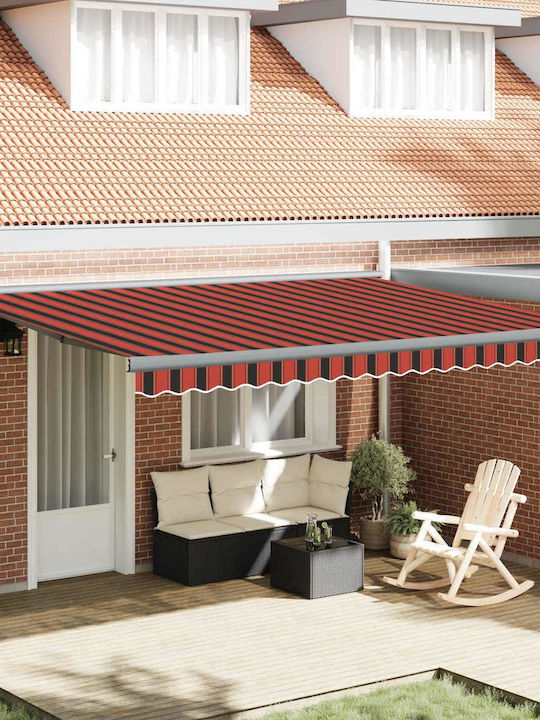 vidaXL Pavillon Terrasse Orange 4x3m