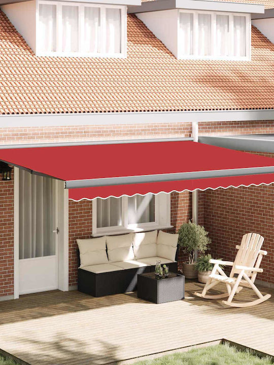 vidaXL Pavillon Terrasse Rote 4x3m