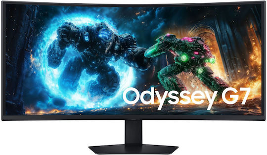 Samsung Odyssey G7 G75F Ultrawide VA HDR Curbat Gaming Monitor 40" 5120x2160 180Hz cu Timp de Răspuns 1ms GTG