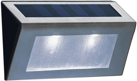 Modee Lighting Σετ 2 Επιτοίχια Ηλιακά Φωτιστικά με Ψυχρό Λευκό Φως 6000K IP44