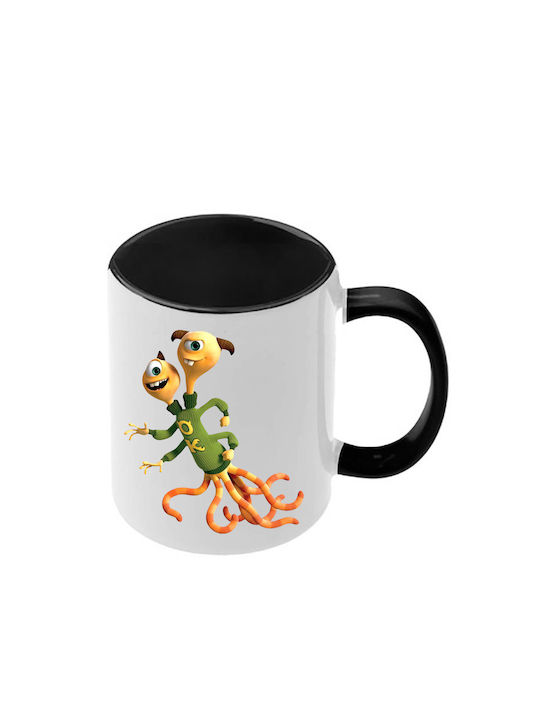 Κούπα Monsters Μαύρη Λαβή Εσωτερικό