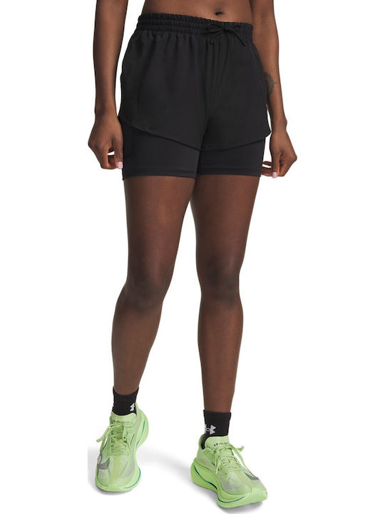 Damen-Shorts Aktivbekleidung Schwarz