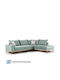 Lila Γωνιακός Καναπές με Αναστρέψιμη Γωνία Ciel Cream 290x235x95εκ.