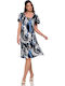 Summer Midi Blue Dress