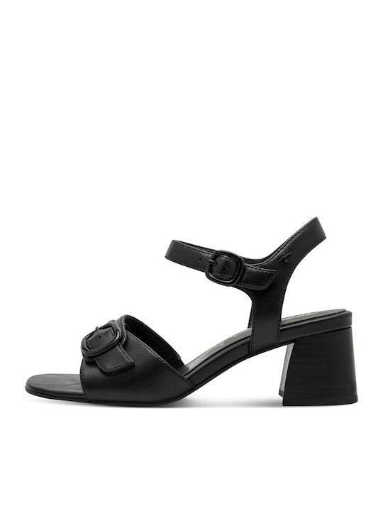 Damen Sandalen Aus Leder Schwarz