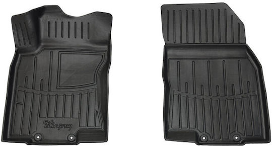 Race Axion Set Front and Back Car Mats 4 Pieces for Isuzu D-Max Peugeot 106 Opel Corsa Combo Tigra Vectra Fiat Idea Panda Suzuki Ignis Mercedes-Benz A Class GLA Renault Clio Laguna Scenic Toyota RAV 4 Mitsubishi Carisma Citroen C3 C3 Picasso DS3 ZX Kia Carens Soul Chevrolet C3 Picasso Black