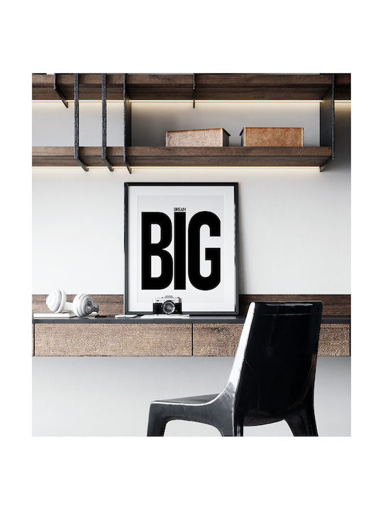 Quote Poster Dream Big Pq171 30cm X 40cm Λευκή ...