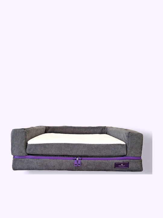 Ανατομικό Κρεβάτι Κατοικίδιων PetBed Memory Foam - Small Phantom Grey Χωρίς Freeze Technology