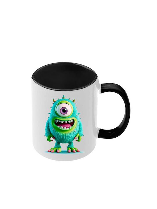 Κούπα Monsters Μαύρη Λαβή Εσωτερικό