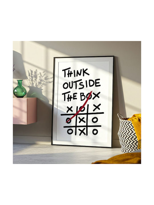 Quote Poster Think Outside Box Pq188 30cm X 40c...