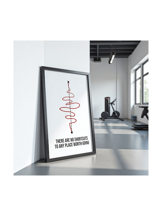 Quote Poster No Shortcuts Pq183 21cm X 30cm Λευ...
