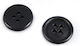 Sewing Button Black Made of Plastic