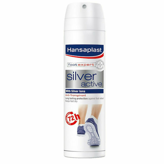 Hansaplast Foot Expert Silver Active Αποσμητικό Ποδιών 150ml