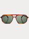 Faos Men's Sunglasses with Brown Tartaruga Frame and Brown Lens