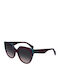 Liu Jo Women’s Sunglasses With Purple Horn-Rimmed Frame And Purple Lens