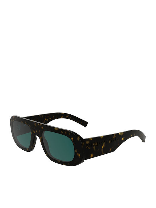Karl Lagerfeld Men's Sunglasses with Brown Frame and Green Lens KL6188S-242