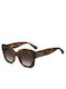 Kate Spade Unisex Ochelari De Soare Cu Ramă Din Plastic Maro Tortoise Și Lentile Maro Degrade KS-KALIE-2/G/S-09Q
