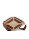 Fabric Women's Crossbody Bag Tabac Brown