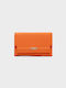 Large Women's Orange Wallet