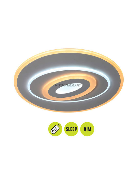 Vivalux Eclypse Deckenleuchte montieren 50cm mit Integrierte LED und Fernbedienung