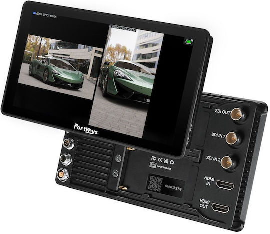 Professional Monitor Portkeys Bm7 Ii Ds Camera 7" Hdmi Sdi Touchscreen 10-bit 8+2 Frc 2200nits Black