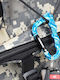 Munkees Schlüsselanhänger Drache Karabiner 3285 Blau