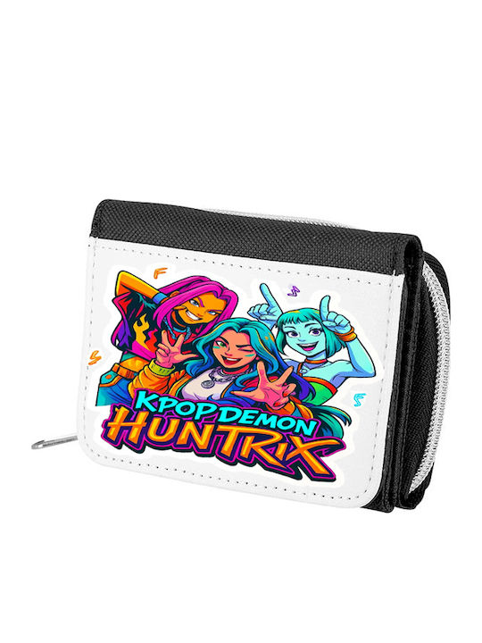 Photoretous Huntrix Παιδικό Πορτοφόλι με Φερμουάρ Μαύρο