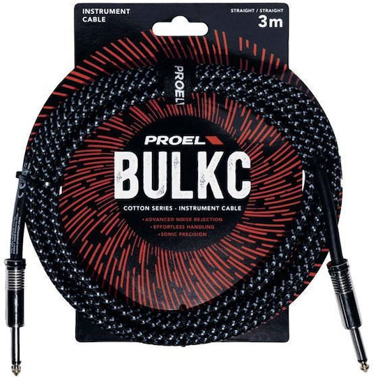 Proel Cable 6.3mm male - 6.3mm male 3m H40PR15761
