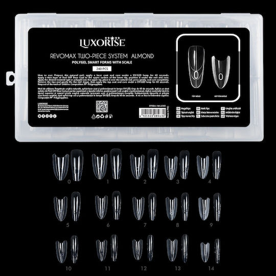 Revomax Reusable Tips Two-piece System Almond Luxorise Polygel Gel