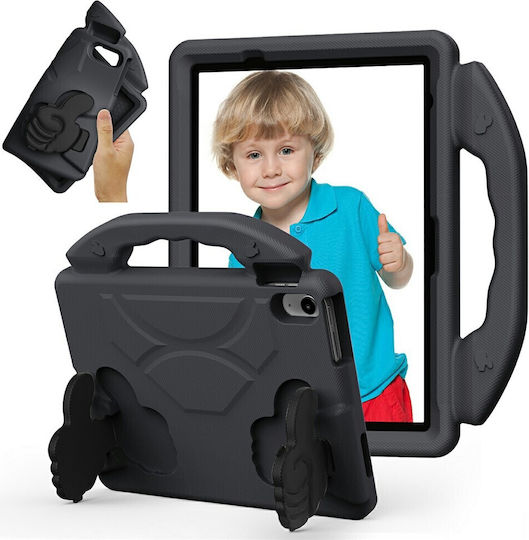 Kidsafe Shockproof Thumb Kickstand Back Cover Ανθεκτική για Παιδιά Μαύρη (Ipad Air 11 (2025 / 2024) Ipad Air 10.9 (2022))