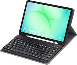 Αποσπώμενο Bluetooth Flip Cover με Πληκτρολόγιο (Samsung Galaxy Tab A11 Plus) Μαύρη