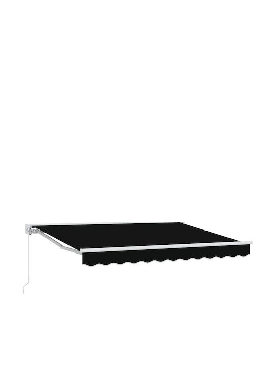 vidaXL Terrasse Zelt mit LEDs Schwarzes 3x2.5m
