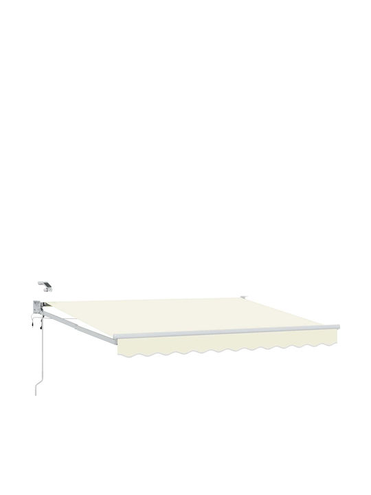 vidaXL Cort Terasă cu LED Bej 2.5x2m