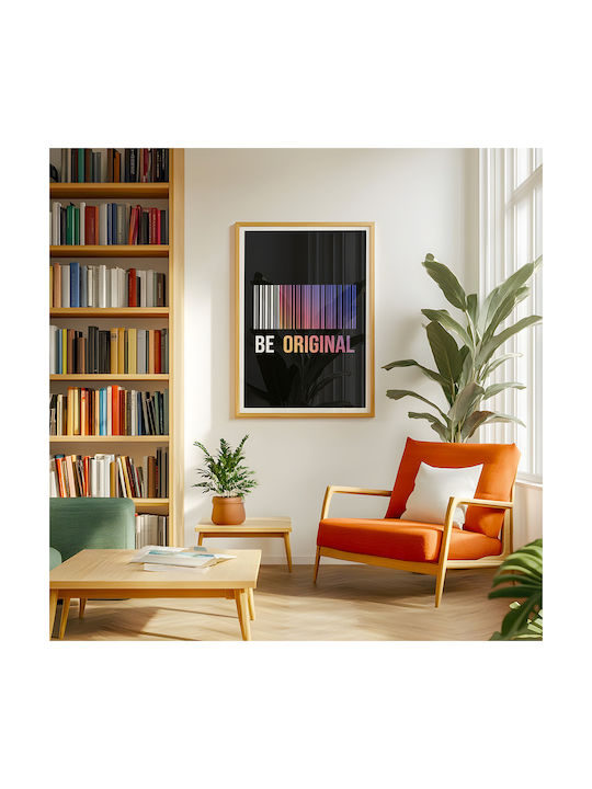 Quote Poster Be Original Pq182 21cm X 30cm Fram...
