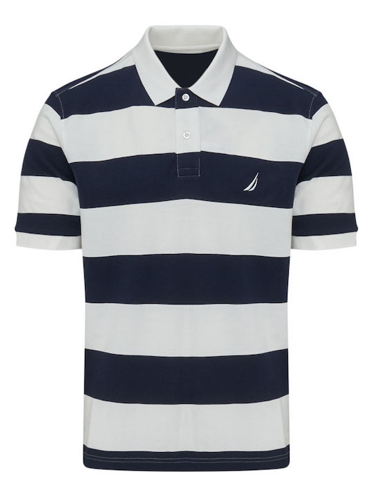 Polo T-shirt Blue-White