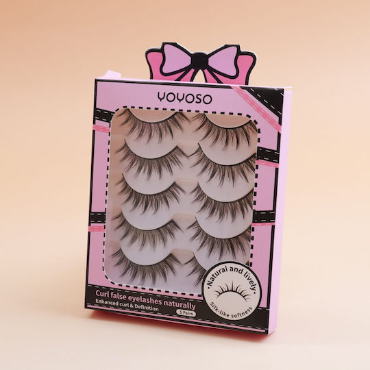 Barbie Natural Set 5 Pairs False Lashes Natural Effect