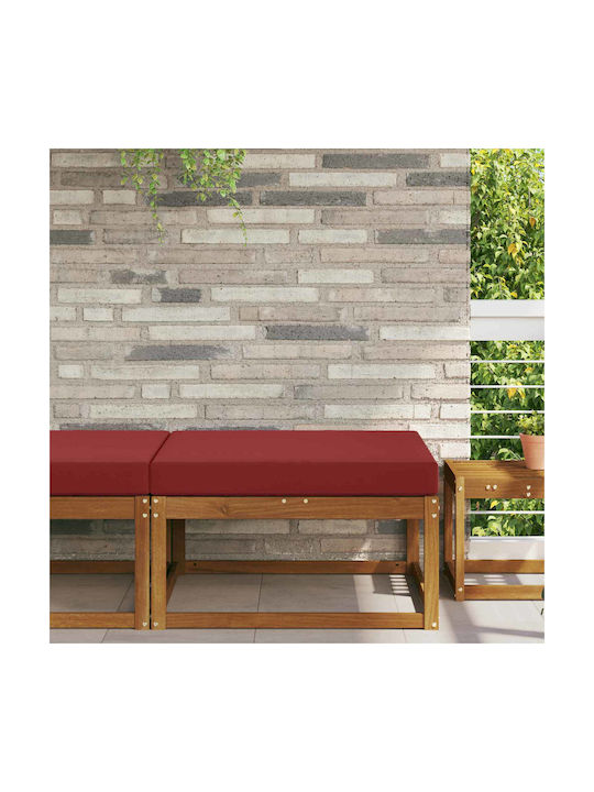vidaXL Gartenstuhlkissen Burgundisch 80x80cm