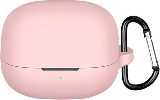 Θήκη Σιλικόνης με Γάντζο σε Ροζ χρώμα για Xiaomi Buds 5 Pro